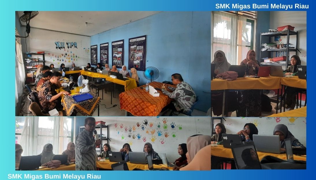 Optimalisasi Komunitas belajar di SMK Migas Bumi Melayu Riau Bersama Pengawas Provinsi Riau